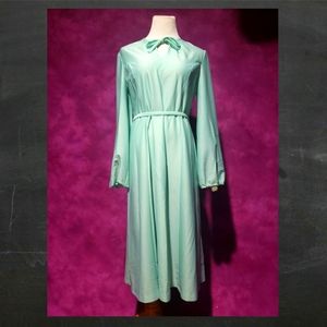 Date Mate NWT Mint Green Vtg 60s Midi Date Dress